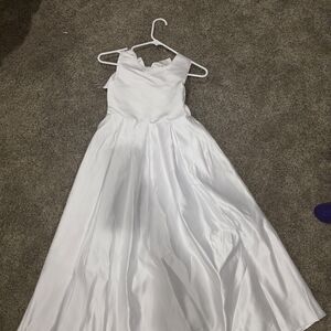 Charming White Formal Kids Dress